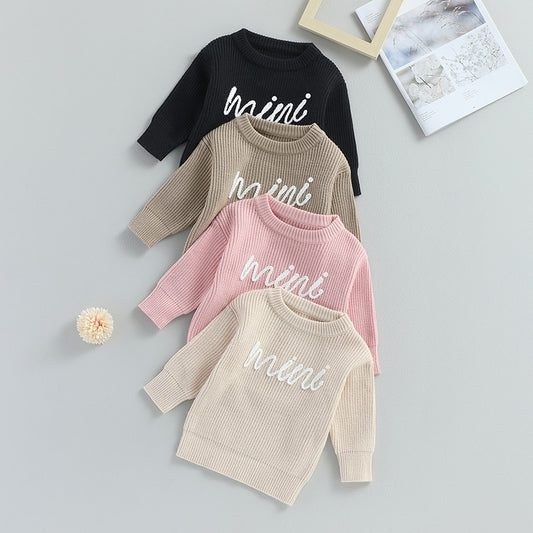 Mini Knit Embroidered Sweater